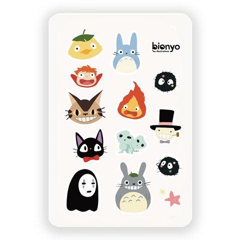 Anime Classics Sticker Sheet
