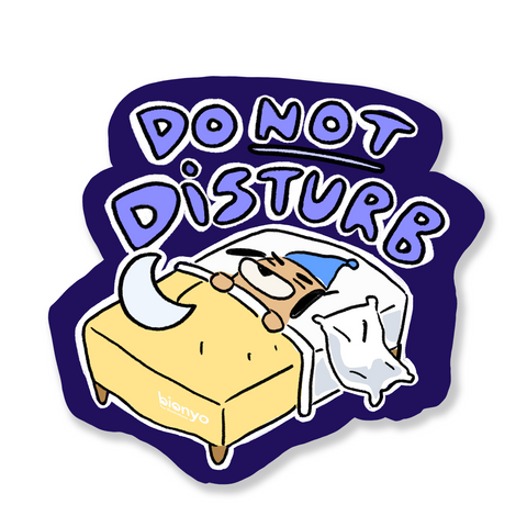 Do Not Disturb - Philip the Dog Matte Vinyl Sticker