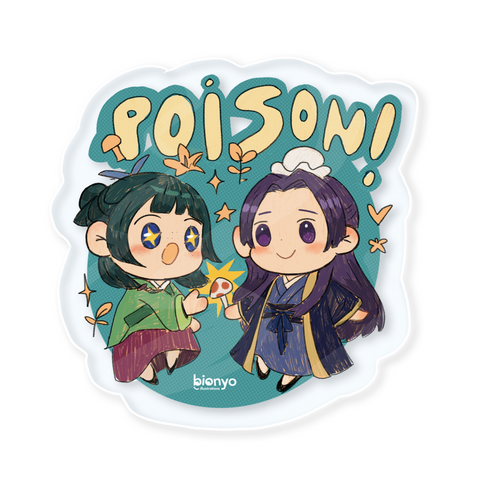 Poison! Apothecary - Clear Matte Vinyl Sticker