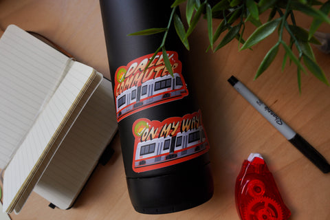 MUNI SFMTA Train San Francisco Bay Area Public Transit Matte Vinyl Sticker