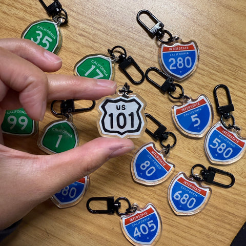 California Highway Keychains
