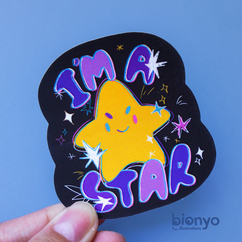 I'm a Star! Matte Vinyl Sticker