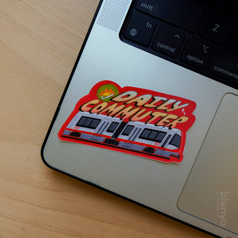 MUNI SFMTA Train San Francisco Bay Area Public Transit Matte Vinyl Sticker