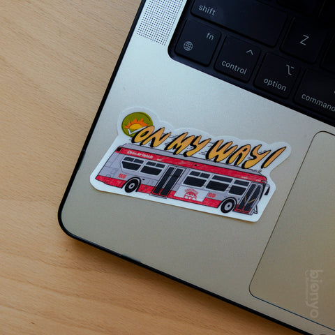 MUNI SFMTA Bus San Francisco Bay Area Public Transit Matte Vinyl Sticker
