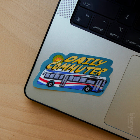 SamTrans Bus Bay Area Public Transit Matte Vinyl Sticker