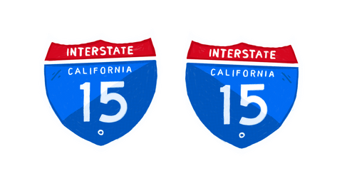 California Highway Keychains