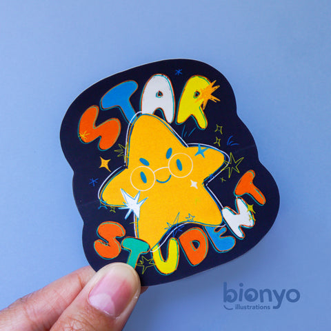 Star Student Matte Vinyl Sticker