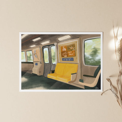 Afternoon Commute Art Print - BART Series