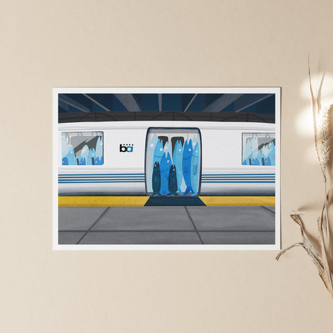 Train of Sardines Art Print - BART Series