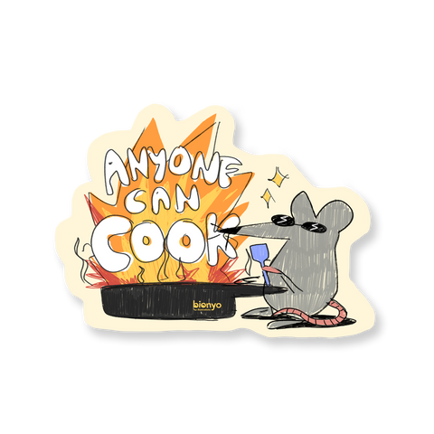 Anyone Can Cook! Rat Matte Vinyl Sticker