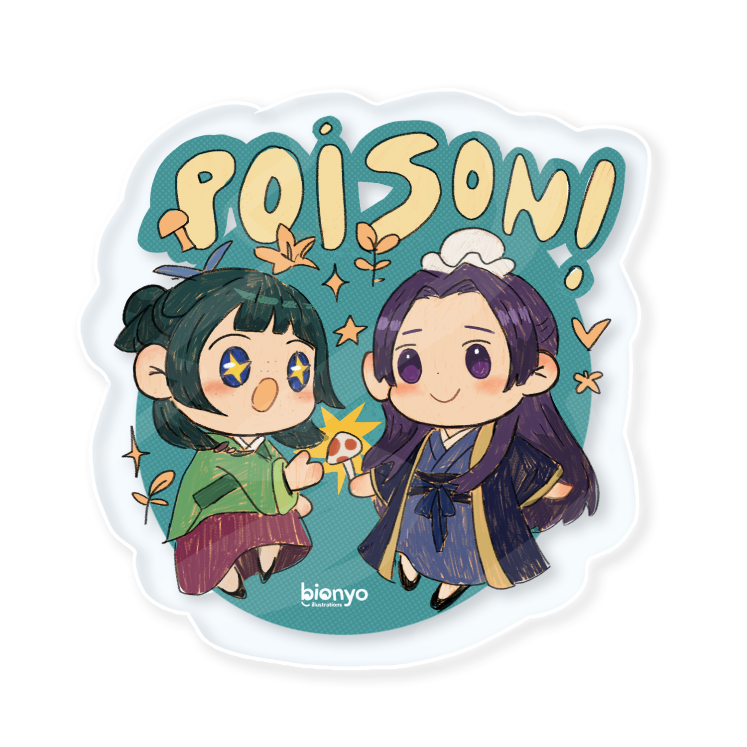 Poison! Apothecary - Clear Matte Vinyl Sticker – bionyo illustrations