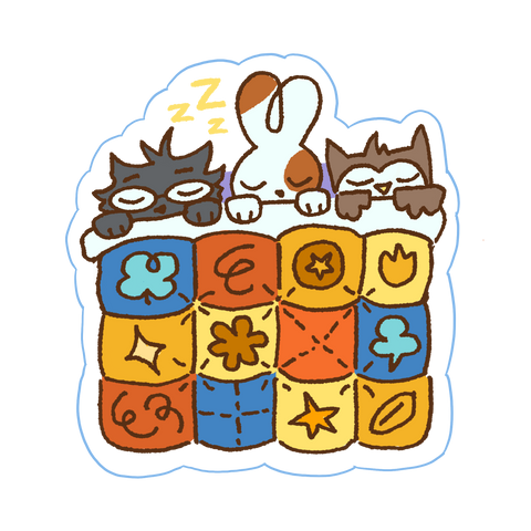 Cozy Quilt - Fallon Lotus Blade Trio Sticker