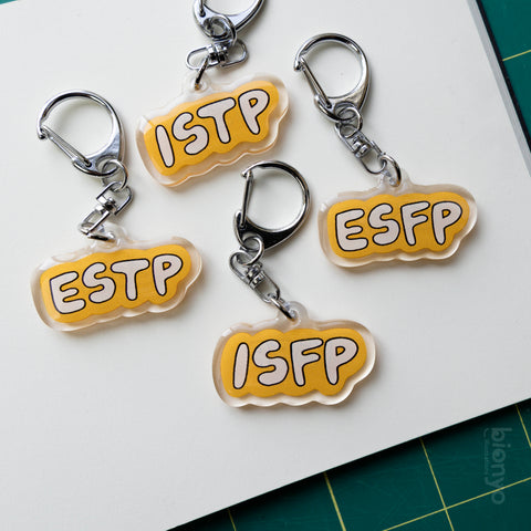 (Ver. A - Horizontal) Personality Type Keychain