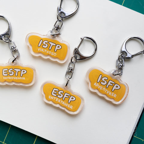 (Ver. A - Horizontal) Personality Type Keychain