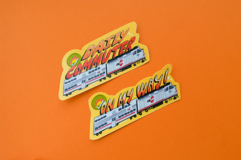 Caltrain Bay Area Public Transit Matte Vinyl Sticker