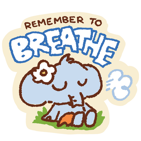 Remember to Breathe - Josephine the Elephant Sticker