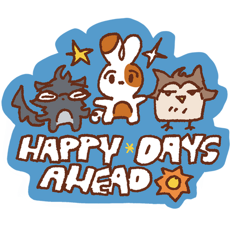 Happy Days Ahead - Fallon Lotus Blade Trio Sticker