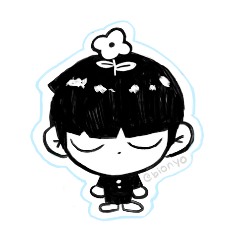 Mob 100 Clear Matte Vinyl Sticker