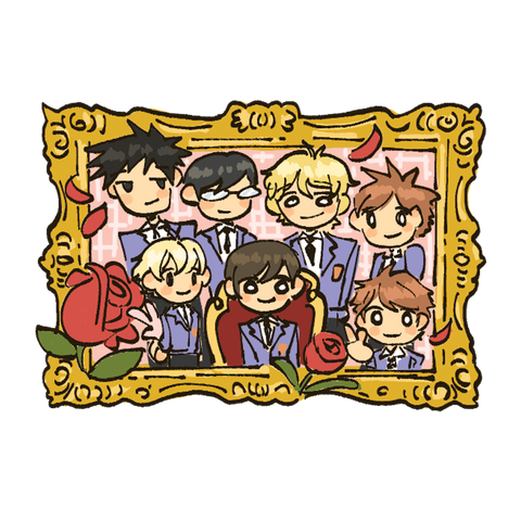 Ouran Host Picture Frame Clear Sticker