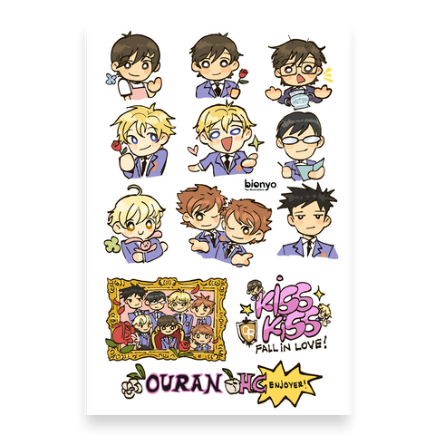 Host Club Sticker Sheet