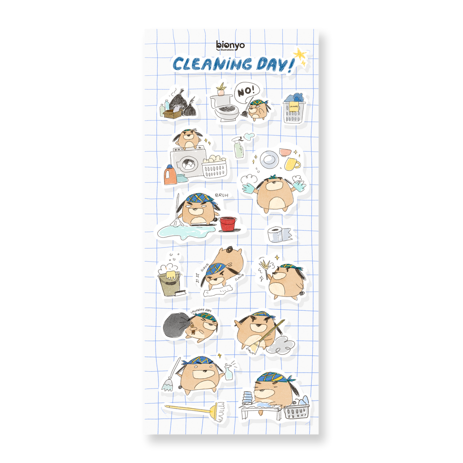 Philip Errands & Tasks Sticker Sheets - Series 1 – bionyo illustrations