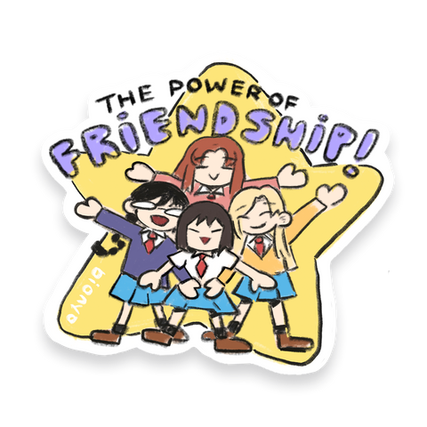 Skip and Loafer - Power of Friendship Matte Vinyl Sticker