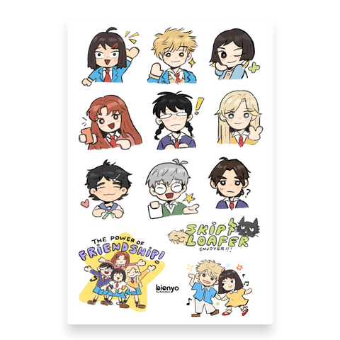 Skip and Loafer Sticker Sheet