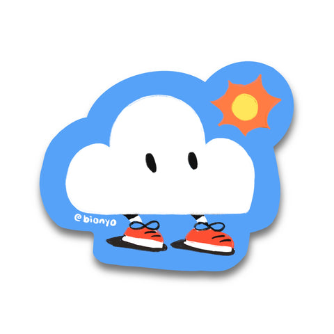 Karl the Fog - Blue Matte Vinyl Sticker